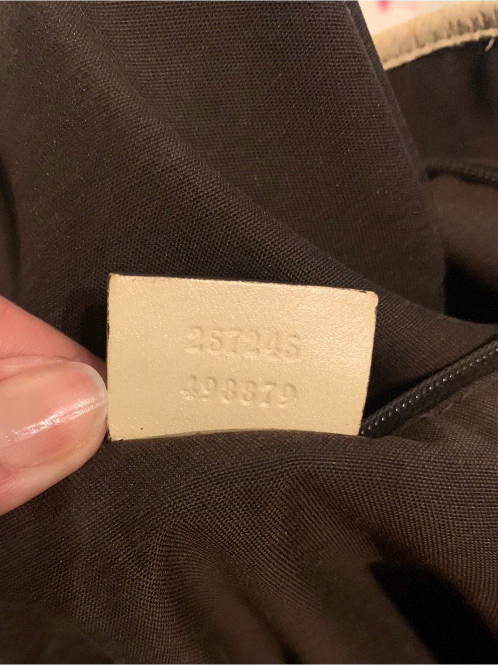 Gucci Canvas Tote Bag with Repeating Logo Pattern - Blue - Picture 3 of 5